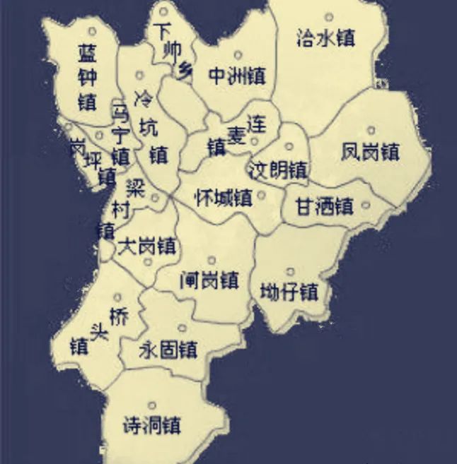 怀集各乡镇地图图片