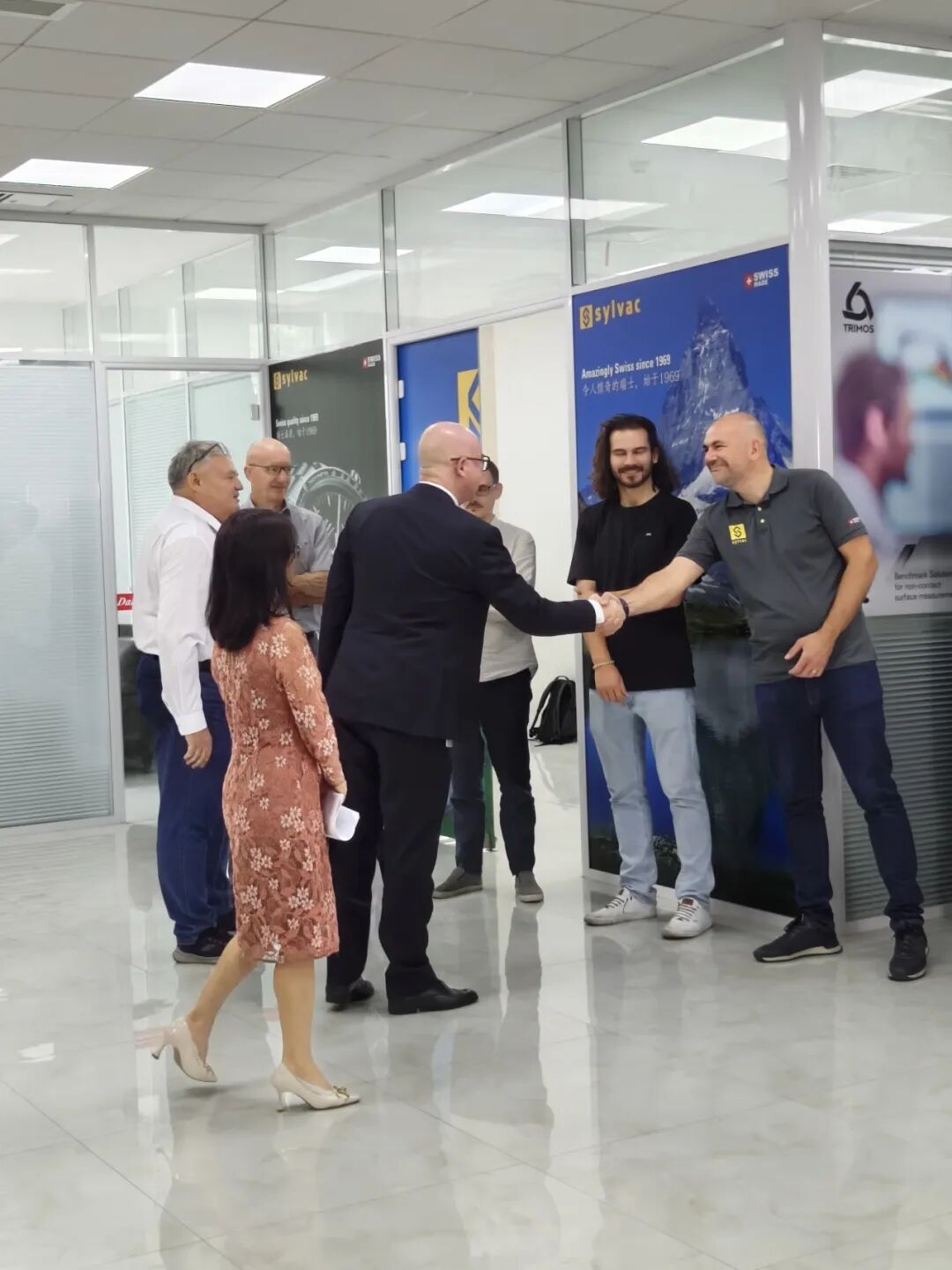 瑞士參贊蒞臨德瑞華總公司-瑞士丹青進(jìn)行指導(dǎo)