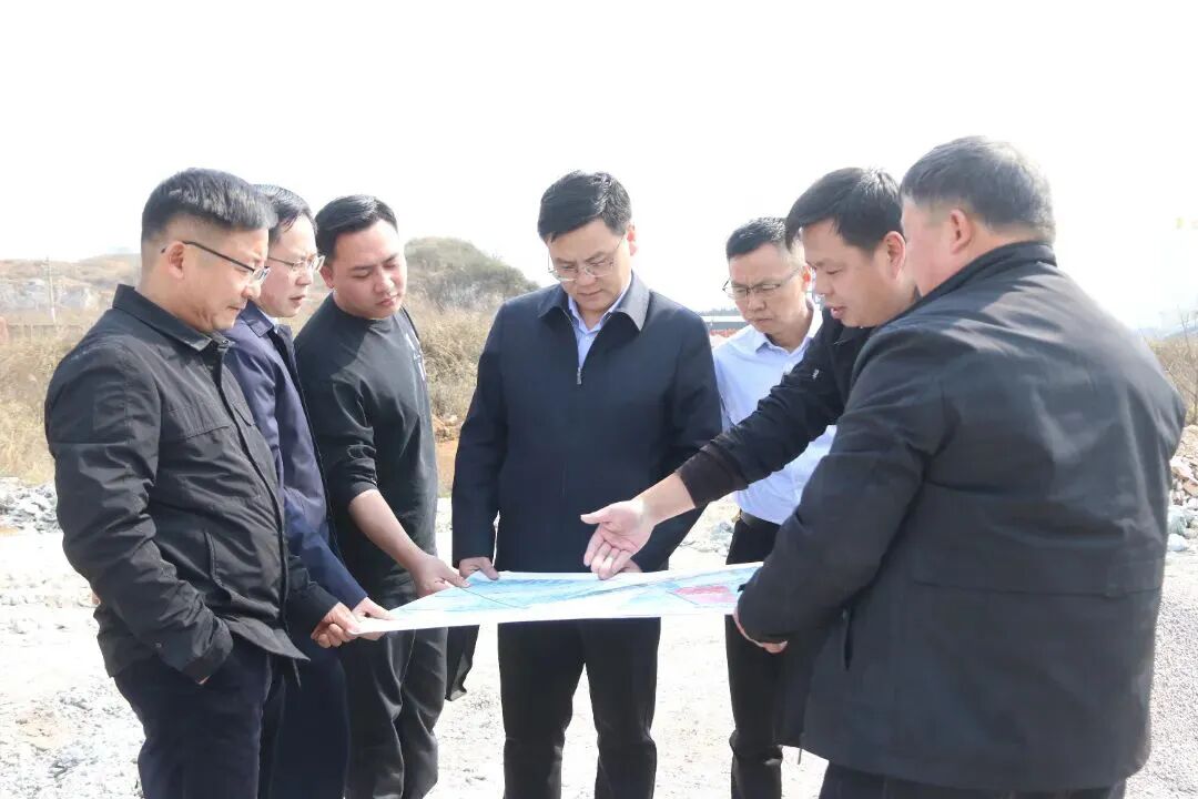 县领导吴杰,陆忠奎,岑如刚,尹江凌,黄卓,张来,李华参加调研或座谈.