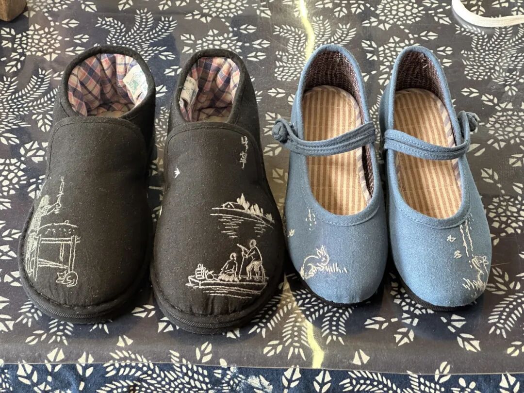 桐乡这双手工布鞋好看年轻人也爱穿