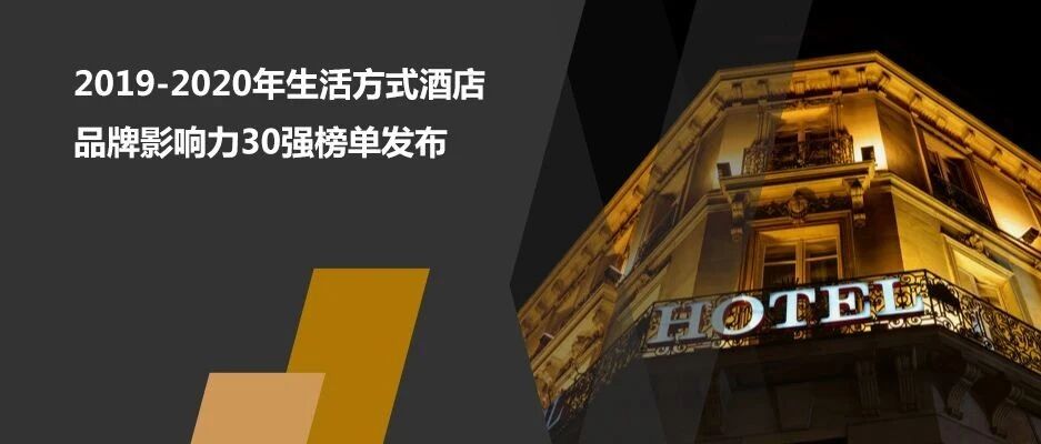 2019-2020年生活方式酒店品牌影响力30强榜单