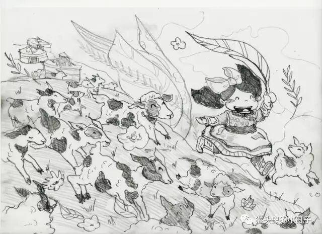 圆妞妞火锅店---火锅店墙绘创作过程（上）