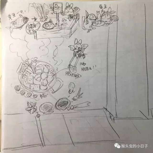 圆妞妞火锅店---火锅店墙绘创作过程（上）