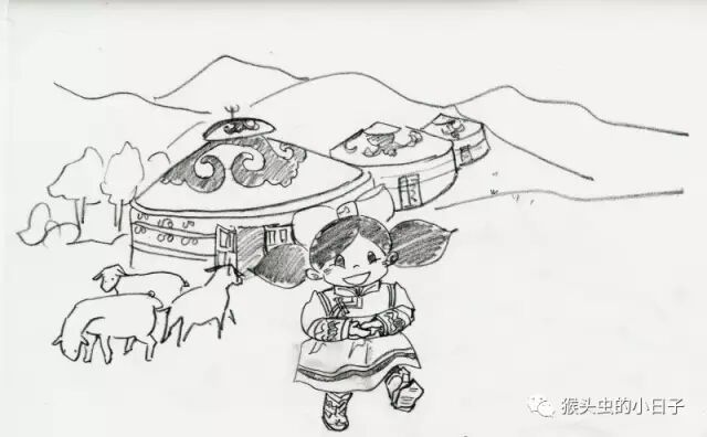 圆妞妞火锅店---火锅店墙绘创作过程（上）