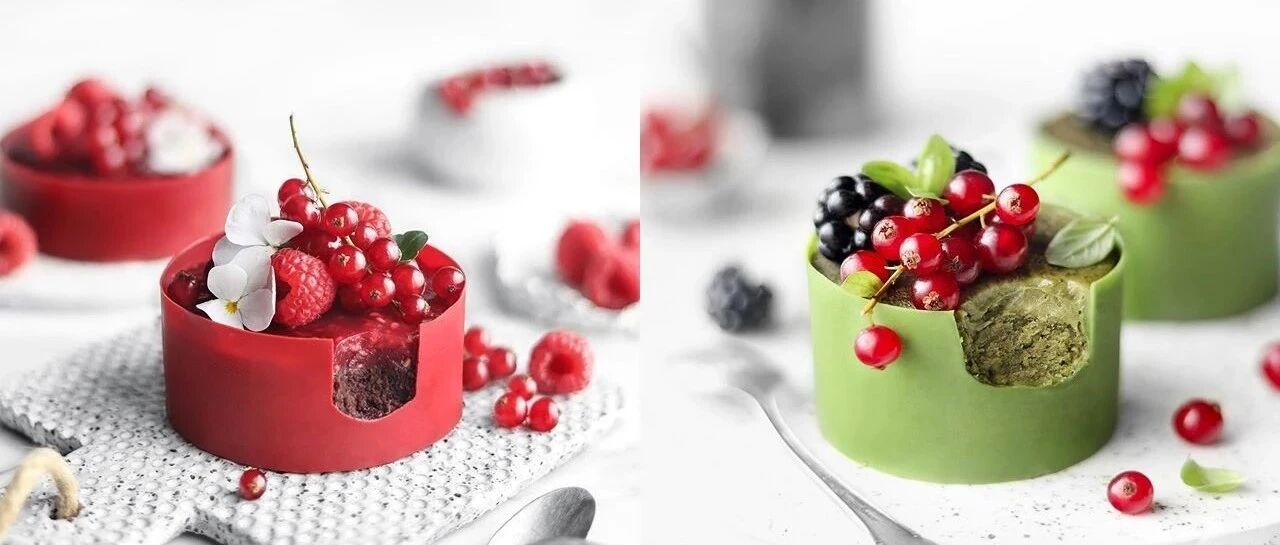 真香预警！“红+绿”2款巧克力围边蛋糕，抢眼又百搭