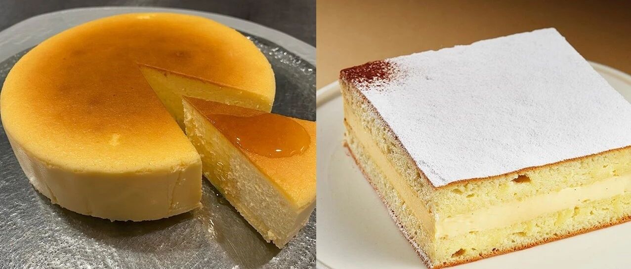 小山进版2款“轻盈软甜”蛋糕，轻芝士里加了白奶酪啊？