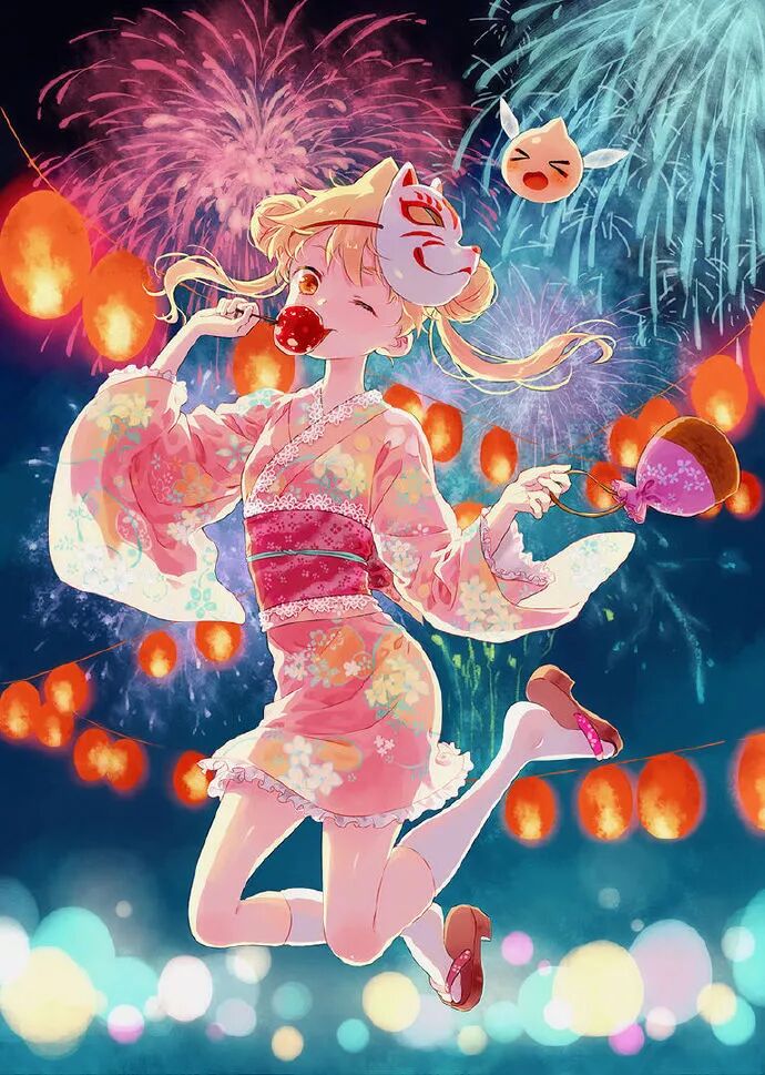 插画精选 浴衣女子 动漫之美 微信公众号文章阅读 Wemp