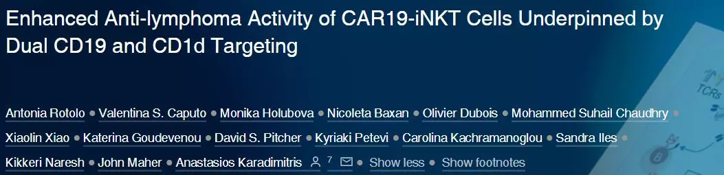 Cell子刊：超動力自然殺傷細胞CAR-iNKT，更有效的癌癥「現貨」免疫療法