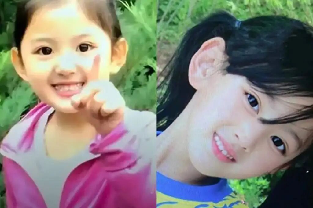 Recently surfaced childhood photos of Hu show that her features were already notably delicate even at a young age. Photo: Handout