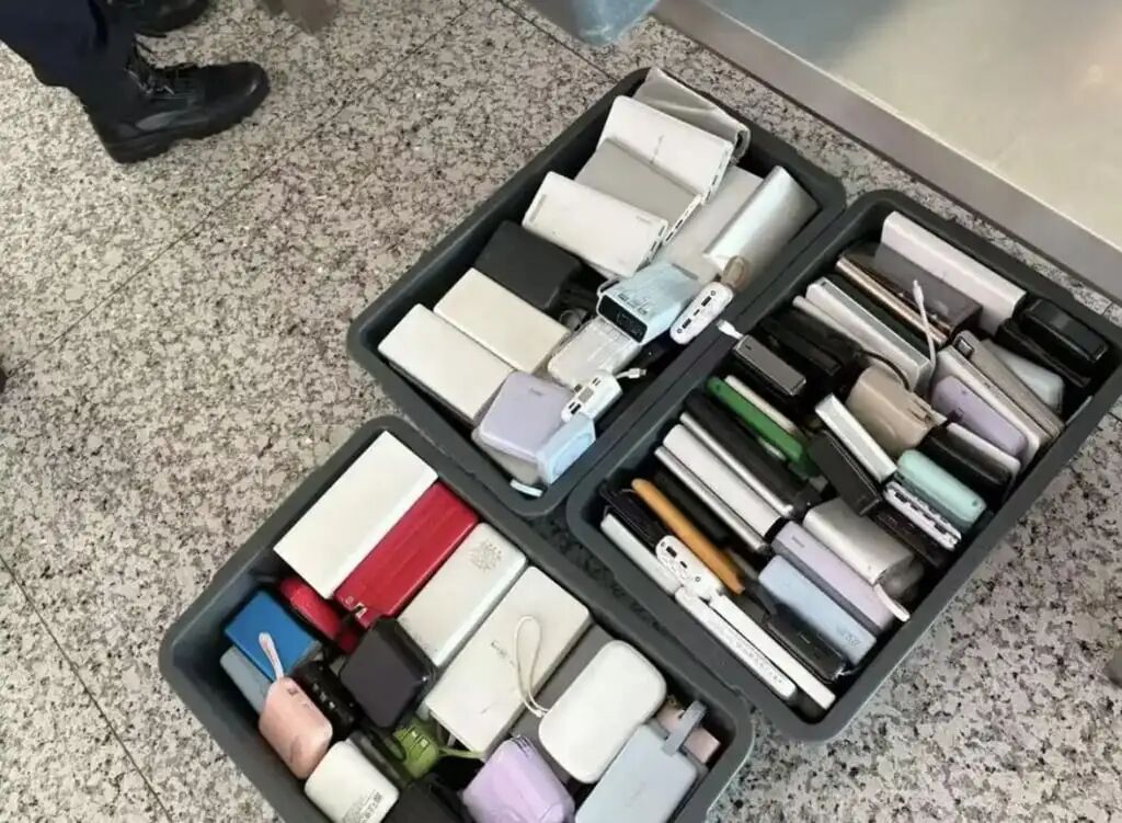 Travellers have reported seeing restricted portable power banks piling up at airport security checks in China. Photo: Handout