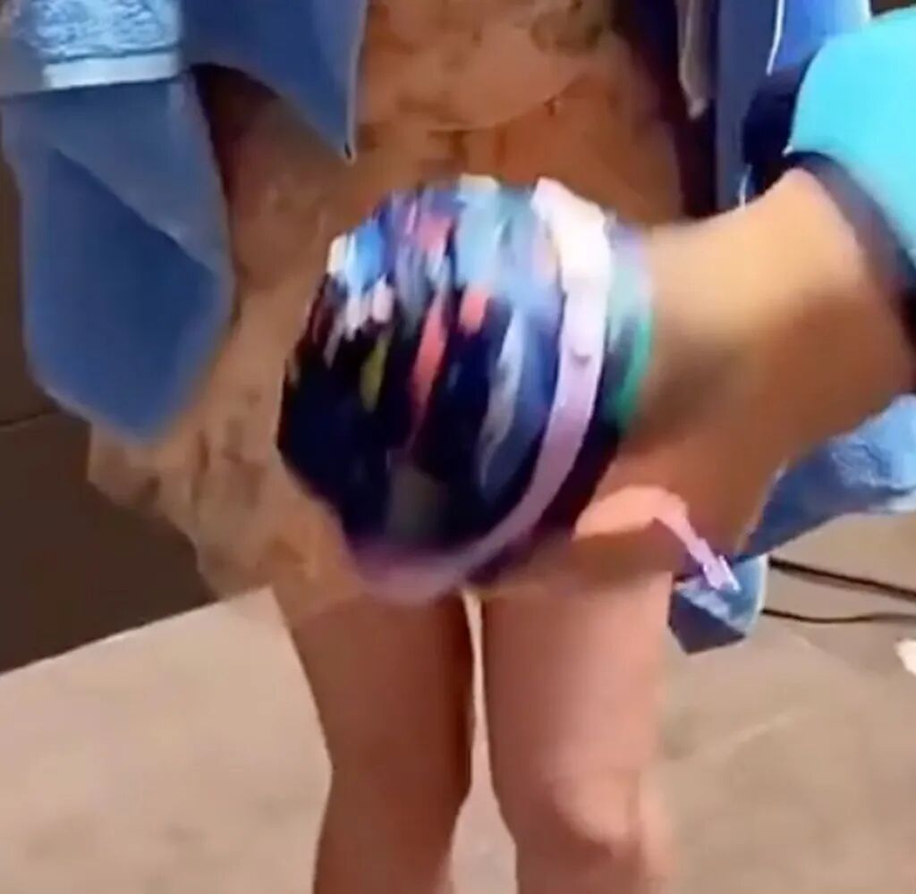 A male participant in the event 