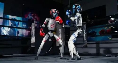 The first-ever humanoid robot fighting tournament  kicks off on May 25, 2025 in Hangzhou, East China's Zhejiang Province. Photo: Courtesy of Unitree Robotics