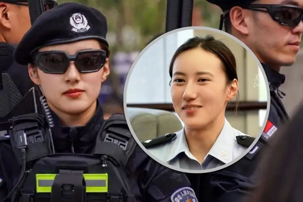 A woman tactical police officer is China has gone viral for her perfect marksmanship after she hit all 10 bullseyes in a video of her practising firearm skills. Photo: SCMP composite/Douyin/bjd.com