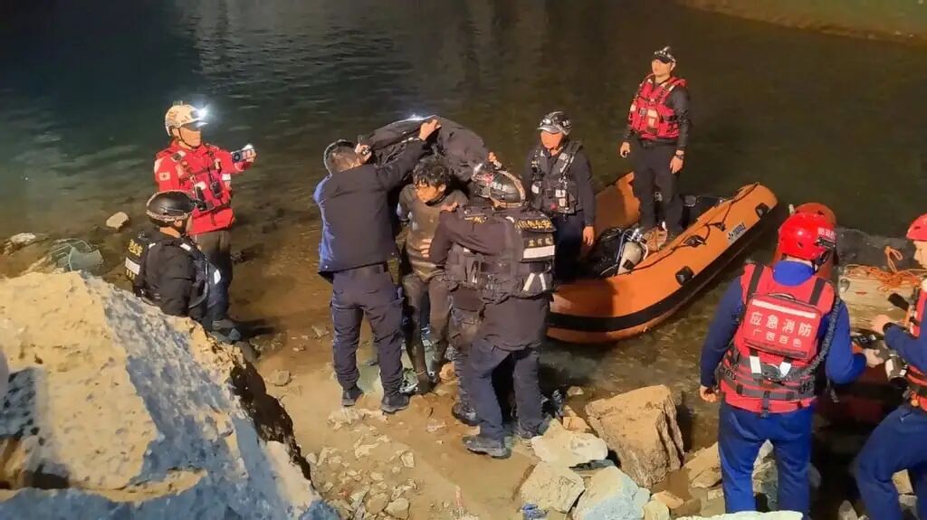 Miraculously, Wang walked away without the aid of a stretcher, despite his ordeal. Photo: handout