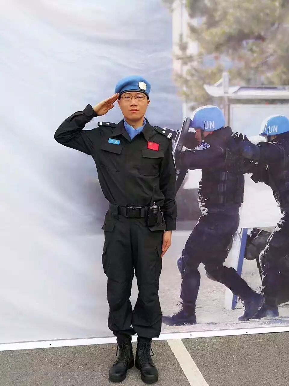 中国第五支赴利比里亚维和警察防暴队出征