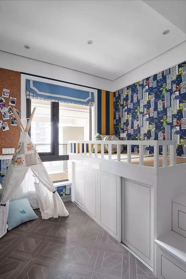 98㎡三室，小细节展现奢华感，配色美极了！