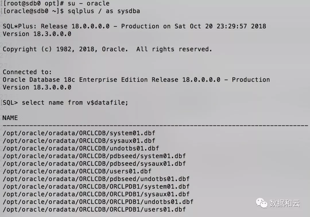 【18c】Oracle 18.3 RPM安裝
