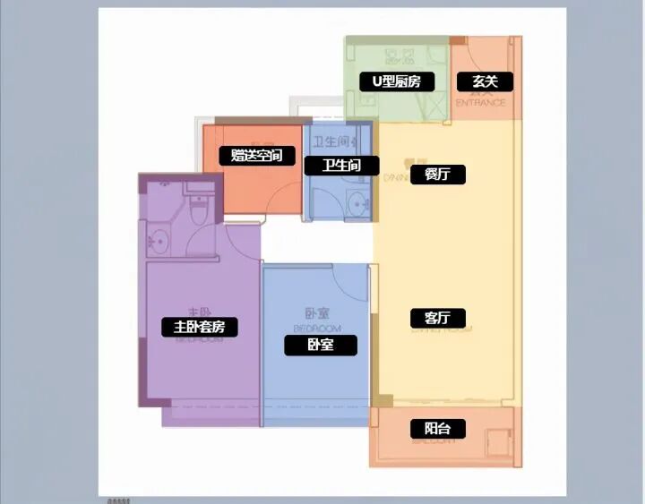 88-90㎡平层三房两卫