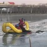 通州北运河两人发生坠冰事故，不幸遇难！