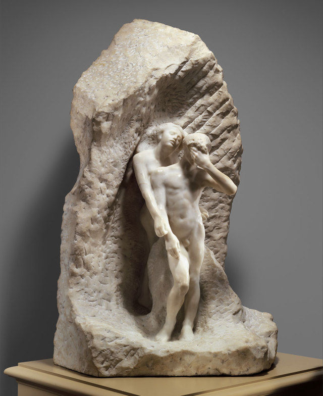 and eurydice),auguste rodin,大理石雕塑,1893年