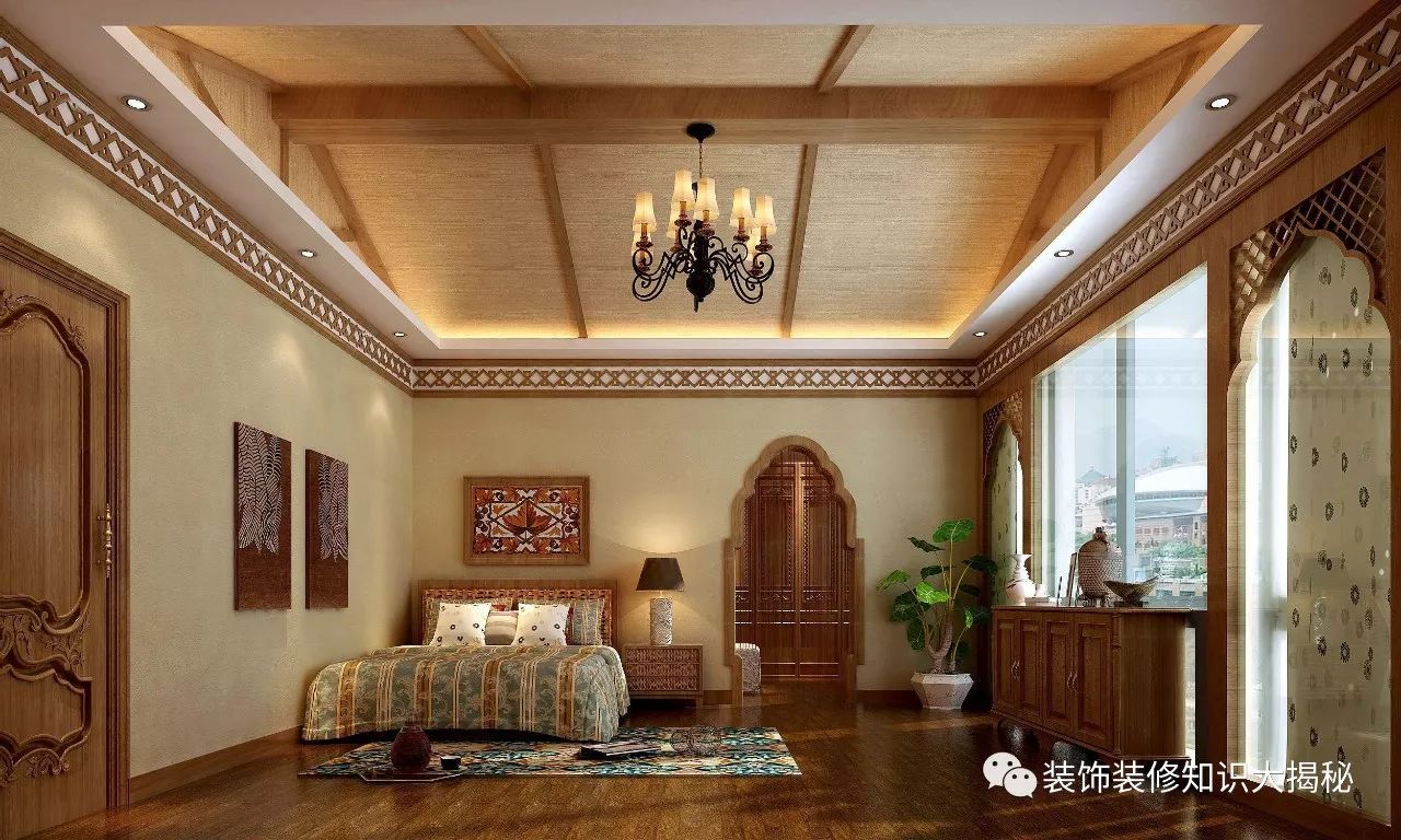 藤艺家具室内效果图 东南亚风格