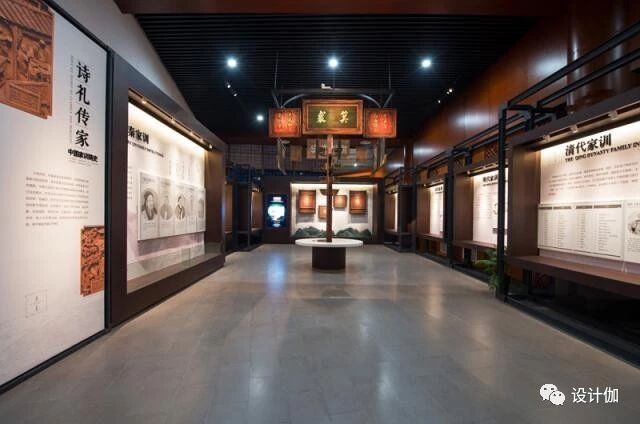 水北作品：馆中馆混搭中式窗花的淡雅风格展厅设计