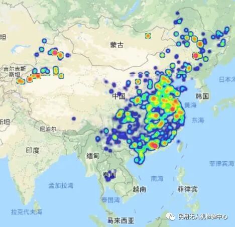 图8 2019年第一季度无人机运行区域热力图.webp.jpg