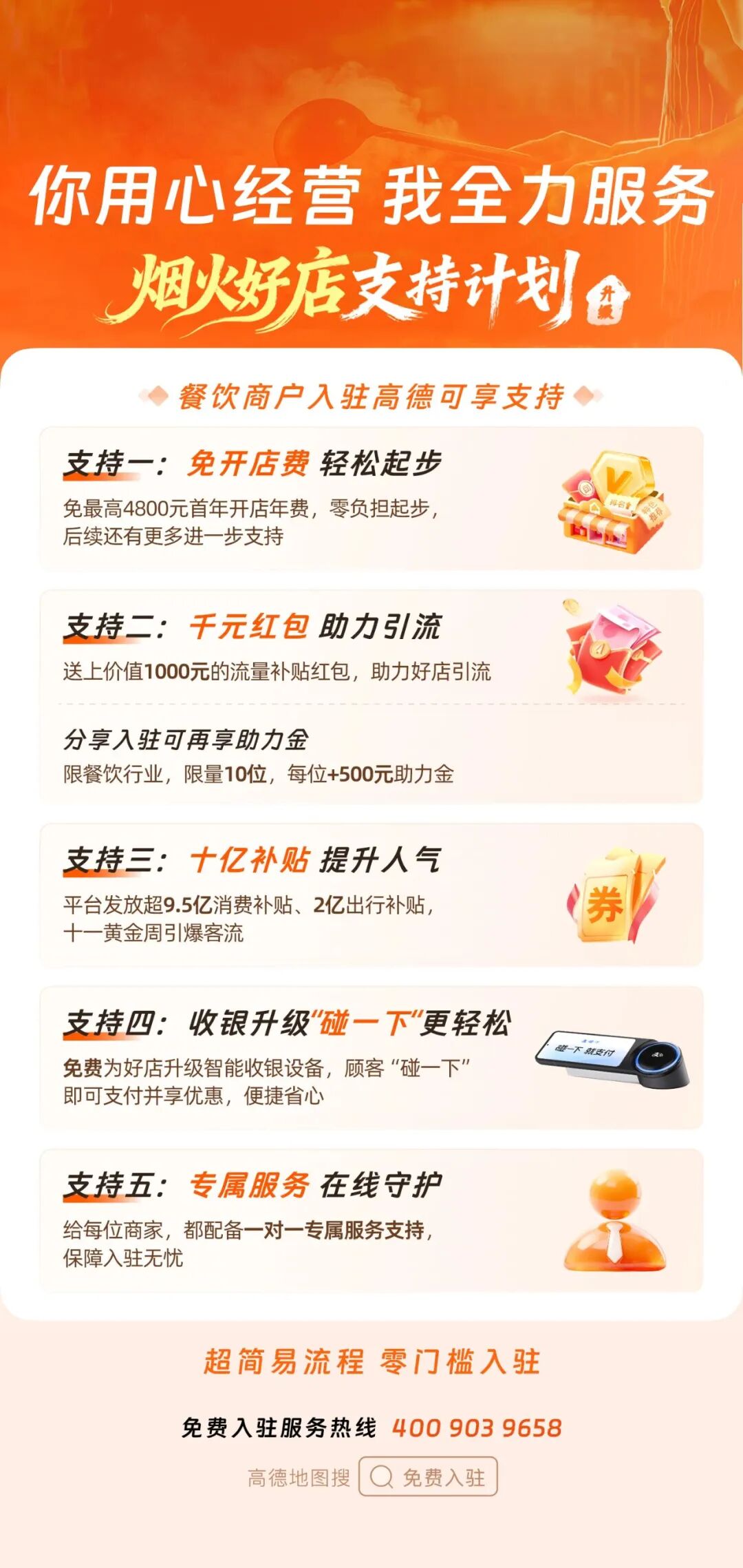高德免一年入驻费