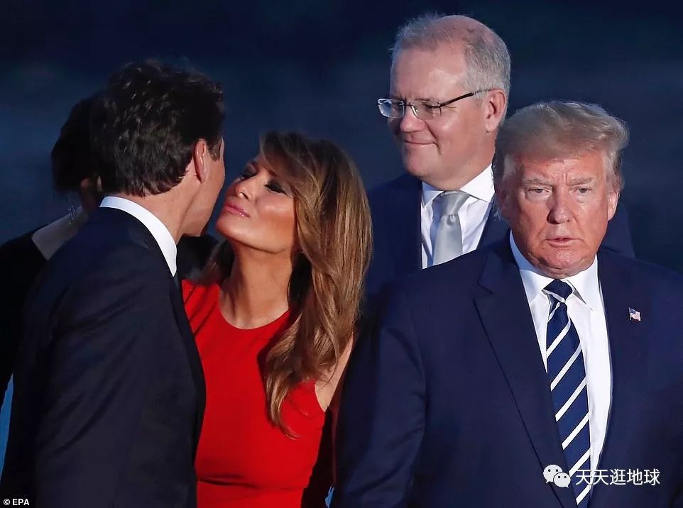 川普老婆和加拿大帅哥总理贴面吻 美加地区炸开锅