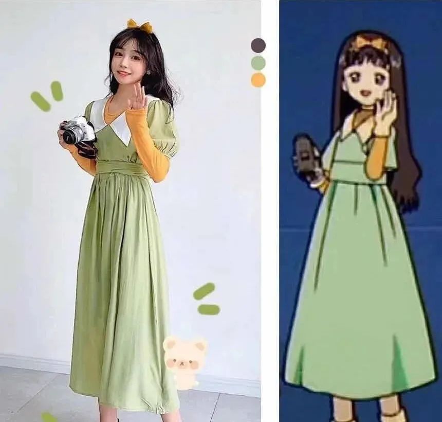 漫画女神穿搭模板！懒人照着穿，好看到犯规！