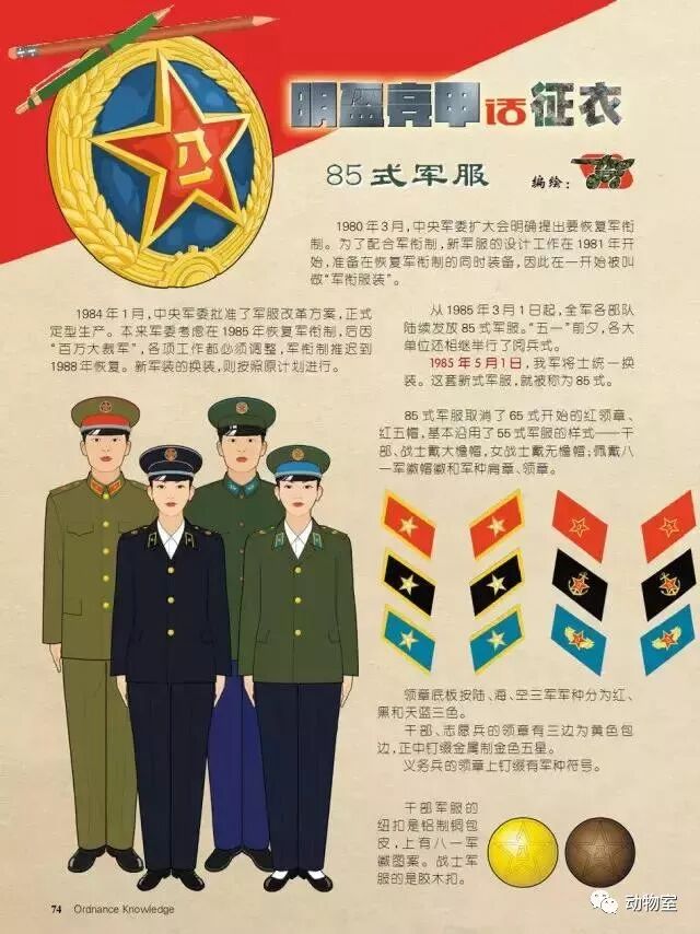我军军服90载 华丽转身 从 东拼西凑 到配套完整 动物室 微信公众号文章阅读 Wemp