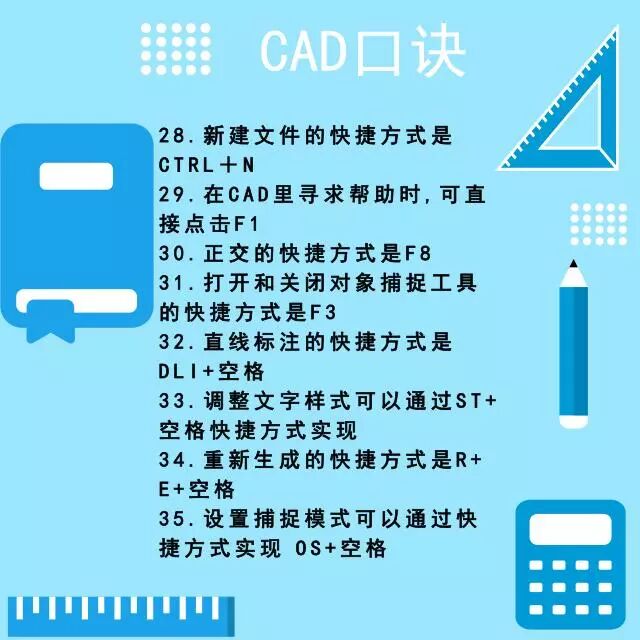 CAD新手自学绘图？一份口诀足够了，收藏背下来！的图6