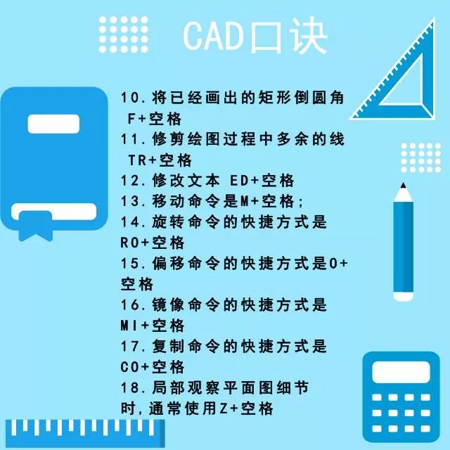 CAD新手自学绘图？一份口诀足够了，收藏背下来！的图4