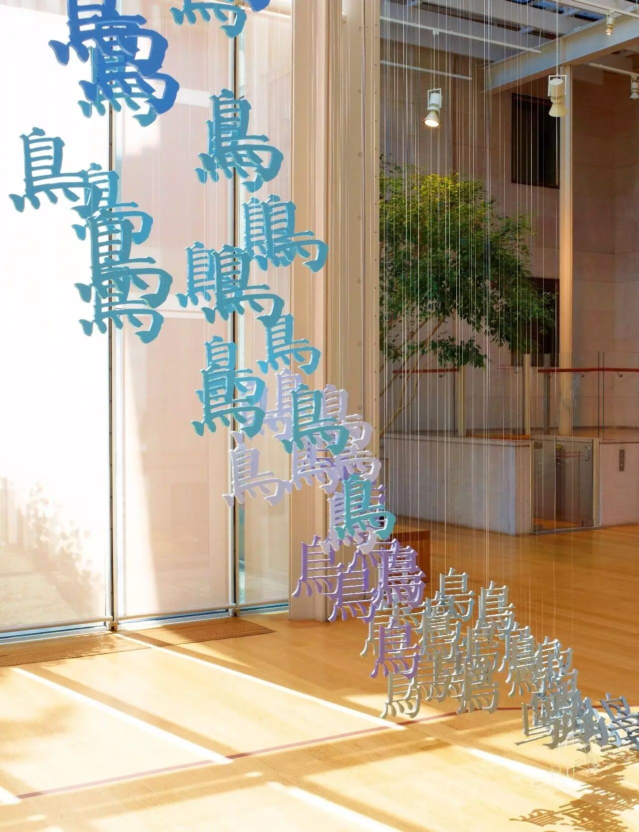 徐冰作品《鸟飞了3》,2011年美国纽约,摩根图书馆&美术馆