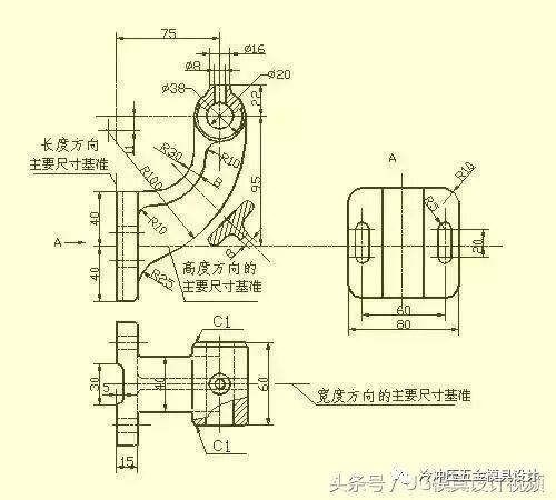 浅谈CAD、PROE、SW机械制图之零件图的尺寸标注法的图3