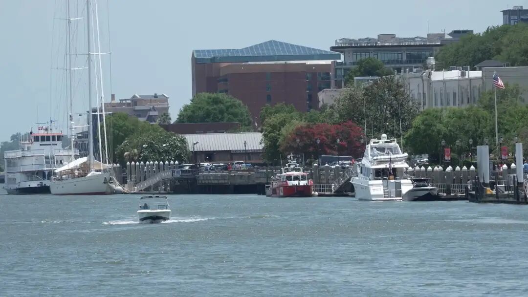 A boat on the Savannah River