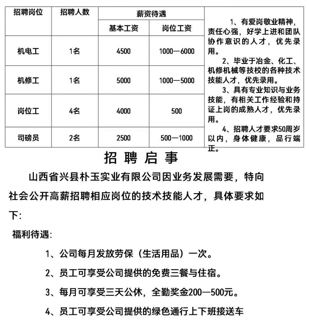 兴县招聘兴县大量用人本地高薪好工作323最新更新