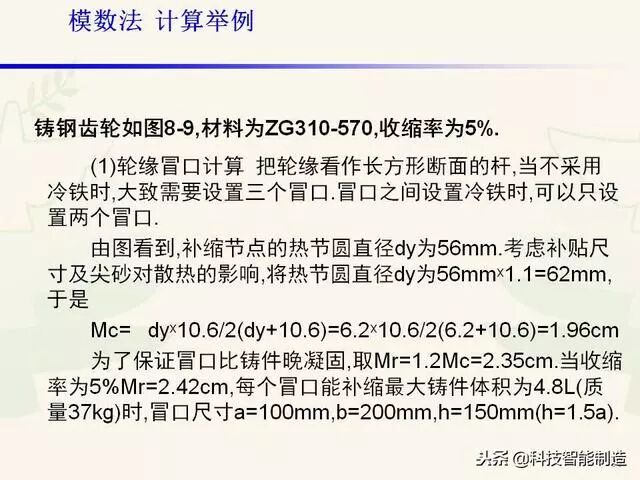 全面讲解铸造工艺学通用冒口、实用冒口设计，收藏起来！的图36