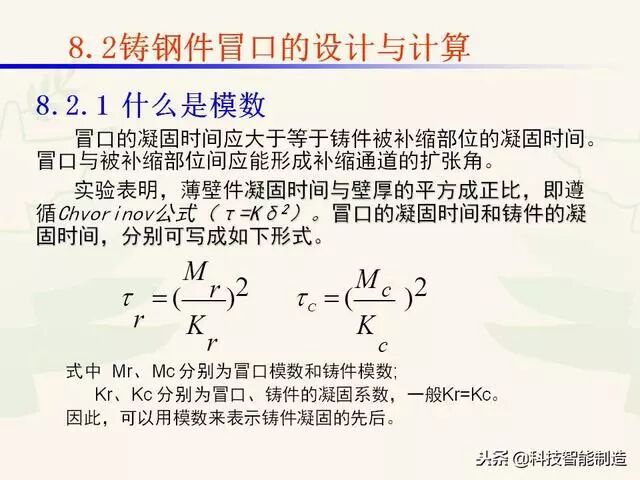 全面讲解铸造工艺学通用冒口、实用冒口设计，收藏起来！的图28