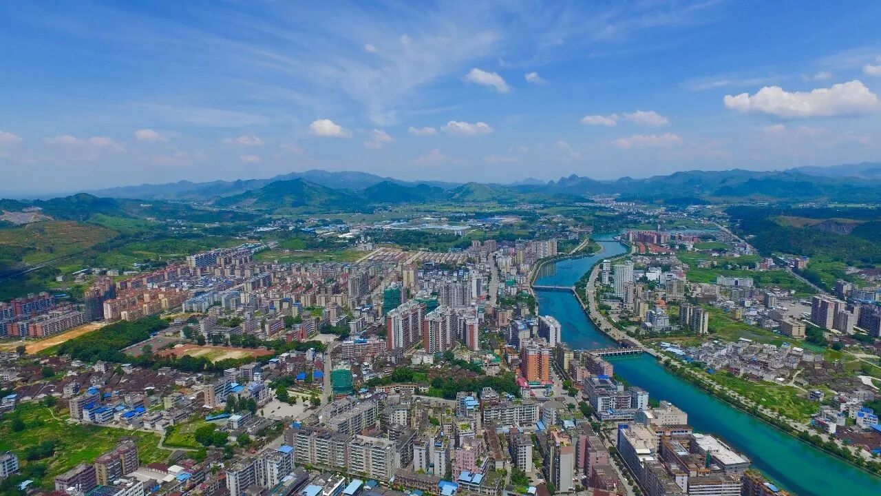 2011年,全县辖乳城镇,桂头镇,大桥镇,大布镇,洛阳镇,一六镇,必背镇,游