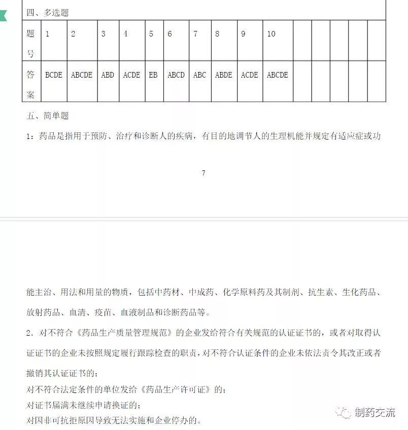 药品管理法第九章试题