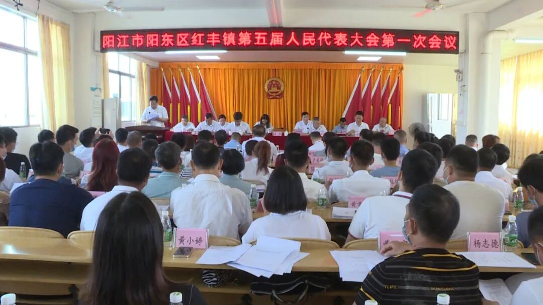 洪涛到红丰镇指导会议