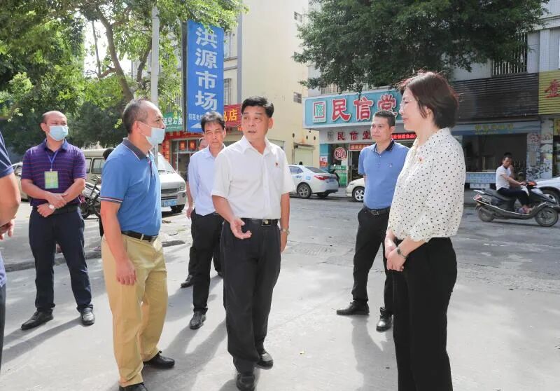 冯富基调研阳东区巩卫创文工作