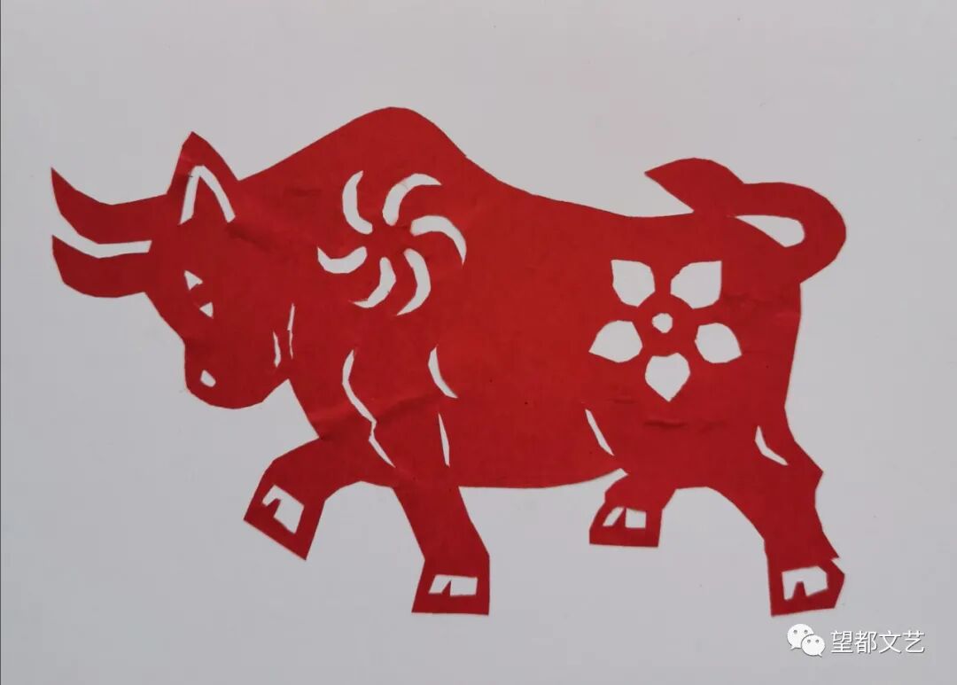 网络中国节春节望都籍剪纸老艺术家的原创作品真牛