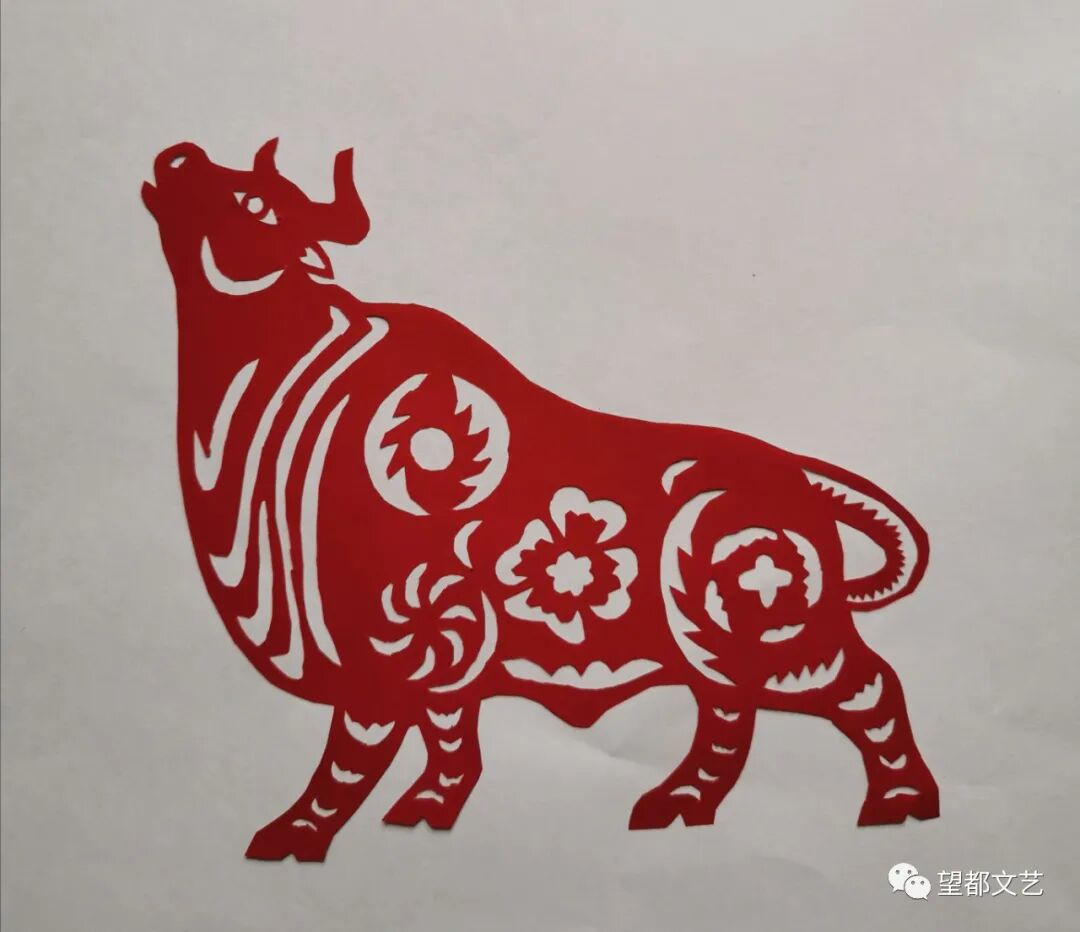 网络中国节春节望都籍剪纸老艺术家的原创作品真牛