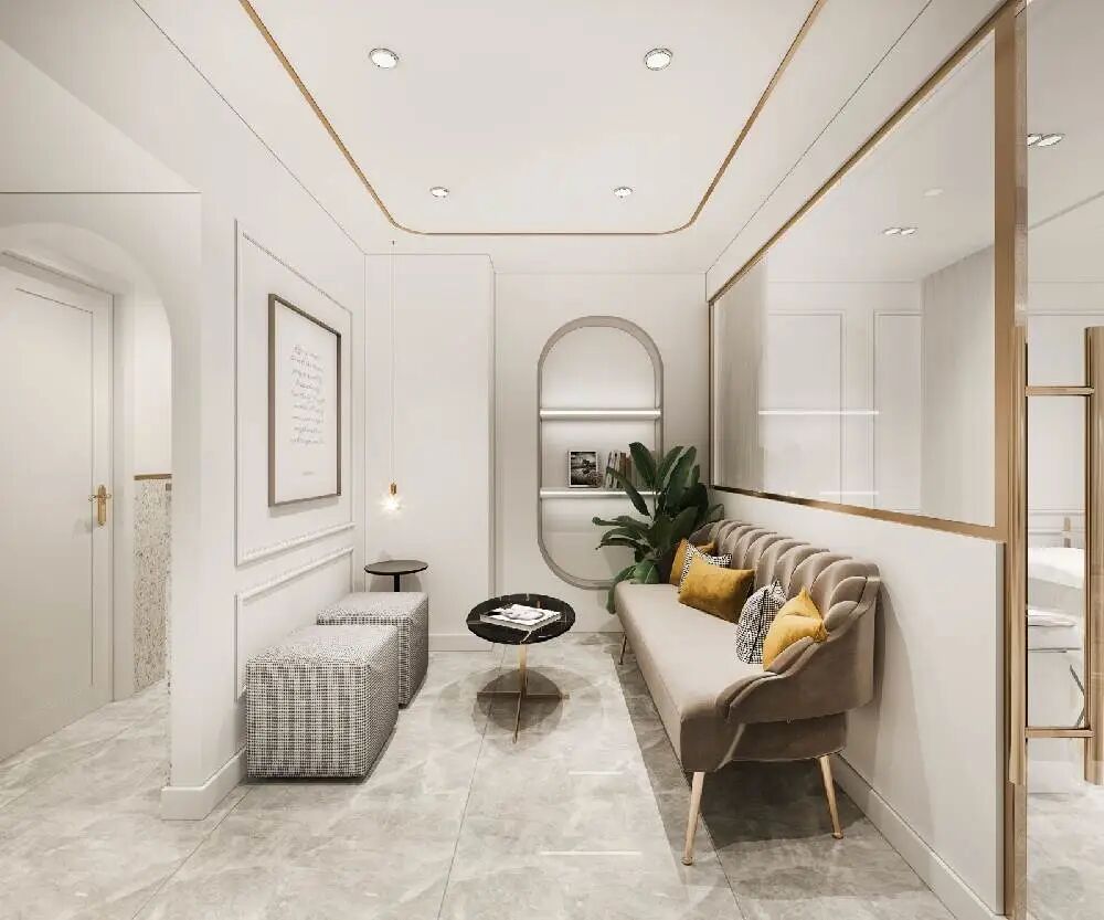 120平米小型东莞美容院工作室装修效果图实景案例 - 东莞市嵘铖建设