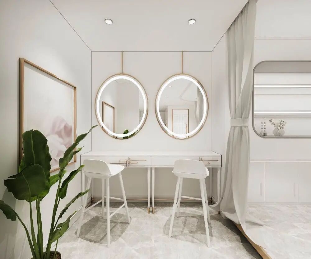 120平米小型东莞美容院工作室装修效果图实景案例 - 东莞市嵘铖建设