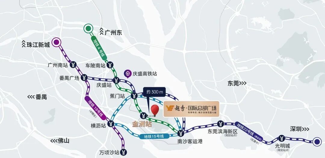 南沙越秀国际总部广场11月底将交付4-3#