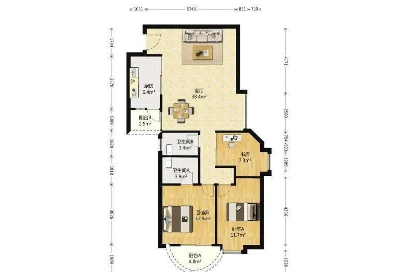 天河北二手房出售，金田花苑笋盘！