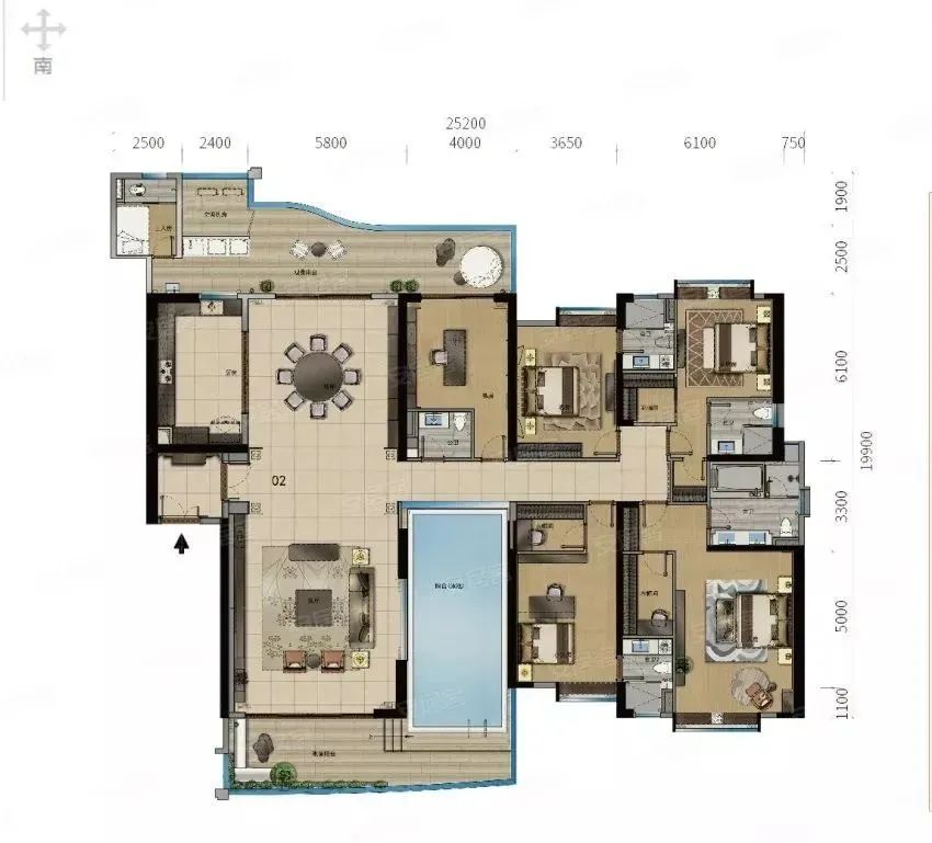 广州华标峰湖御境建面360㎡-690㎡，单价5万、现房交付！